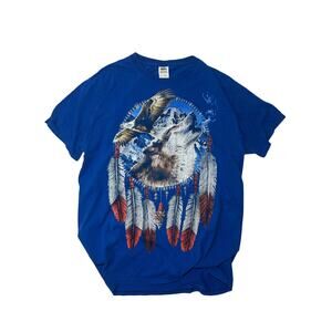 Y2K Eagle and wolf T-Shirt